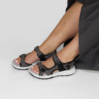 Minfot Nyhamn Sandaler Dam Nubuck Stone