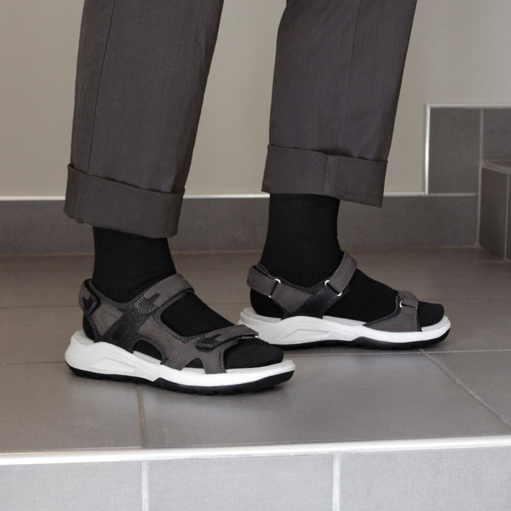 Minfot Nyhamn Sandaler Dam Nubuck Stone