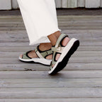 Minfot Nyhamn Sandaler Dam Green Beige