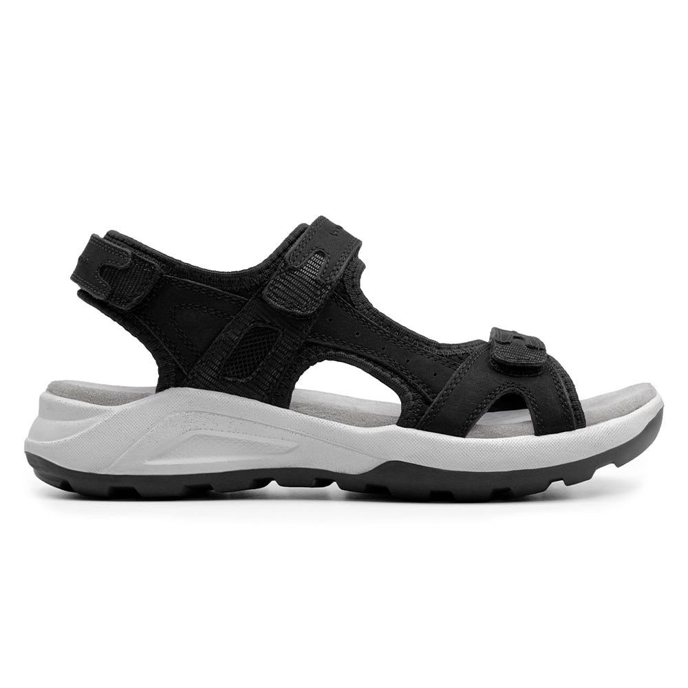 Minfot Nyhamn Sandaler Dam Nubuck Svart
