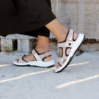 Minfot Nyhamn Sandaler Dam Pink Beige