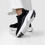 Minfot Joy Sneakers Dam Mesh Mocka Svart Vit