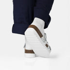 Minfot Sandaler Mjuk Bio Tropical Flowers Vit