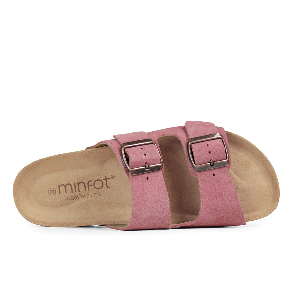Minfot Moa Biosandaler Dam Mocka Anatomisk 2-remmar Antik rosa