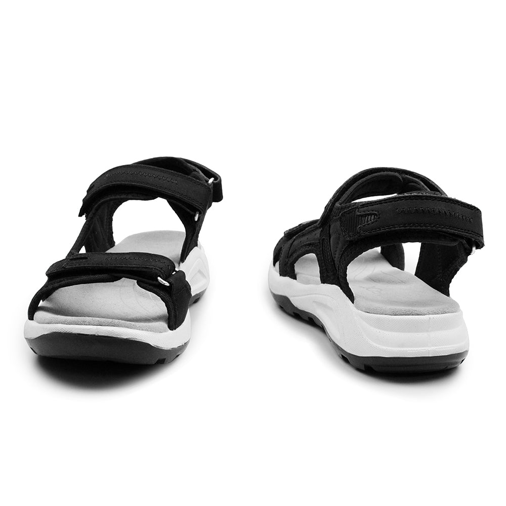 Minfot Nyhamn Sandaler Dam Nubuck Svart