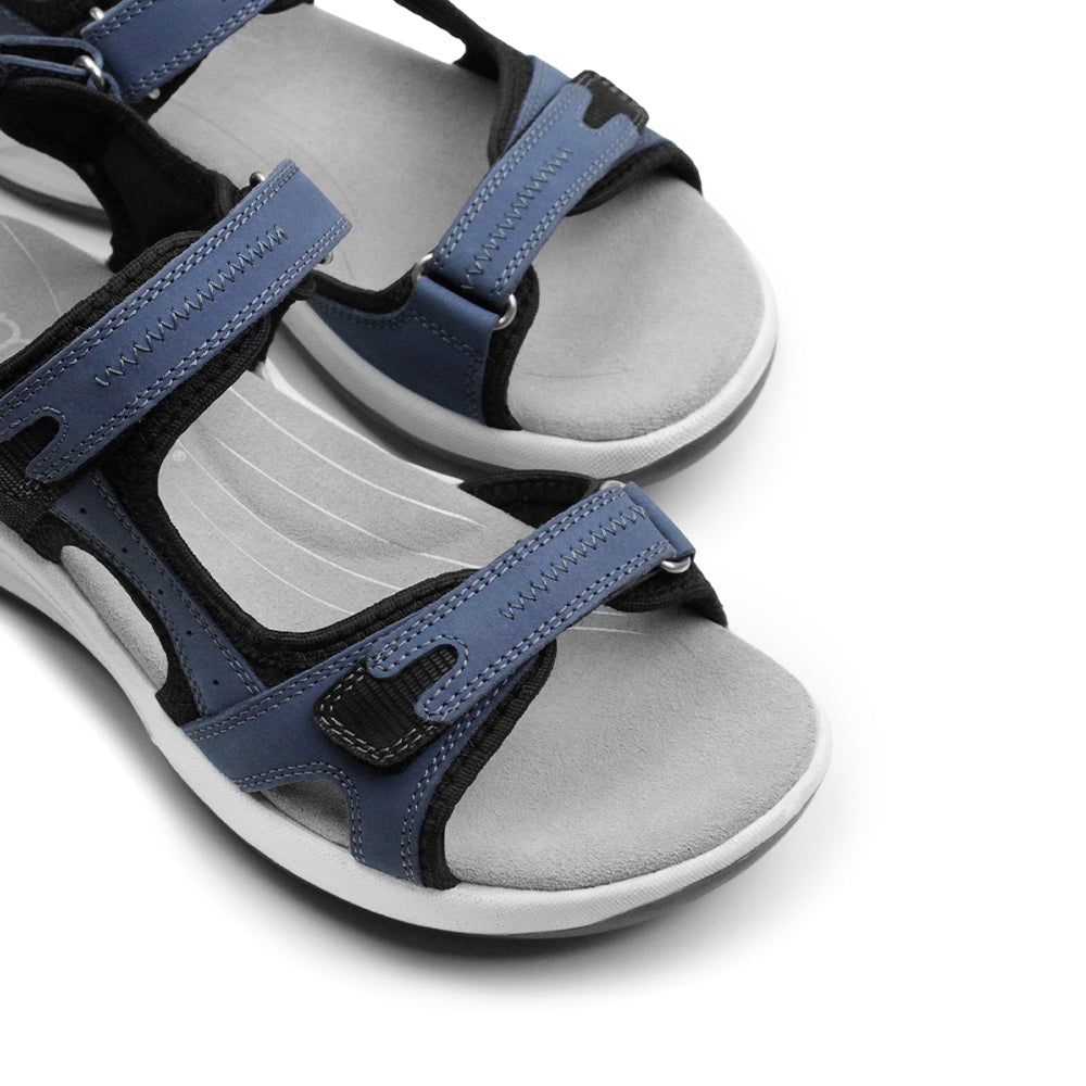 Minfot Nyhamn Sandaler Dam Nubuck Blå