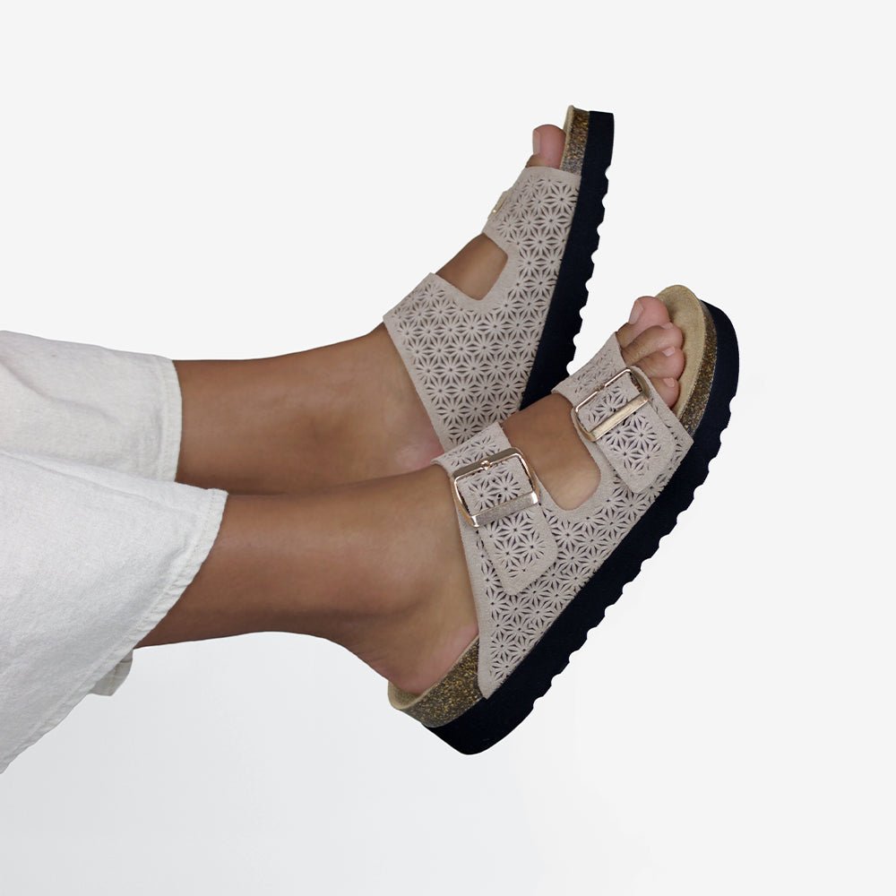 Minfot Daisy Sandaler Dam Mocka Taupe