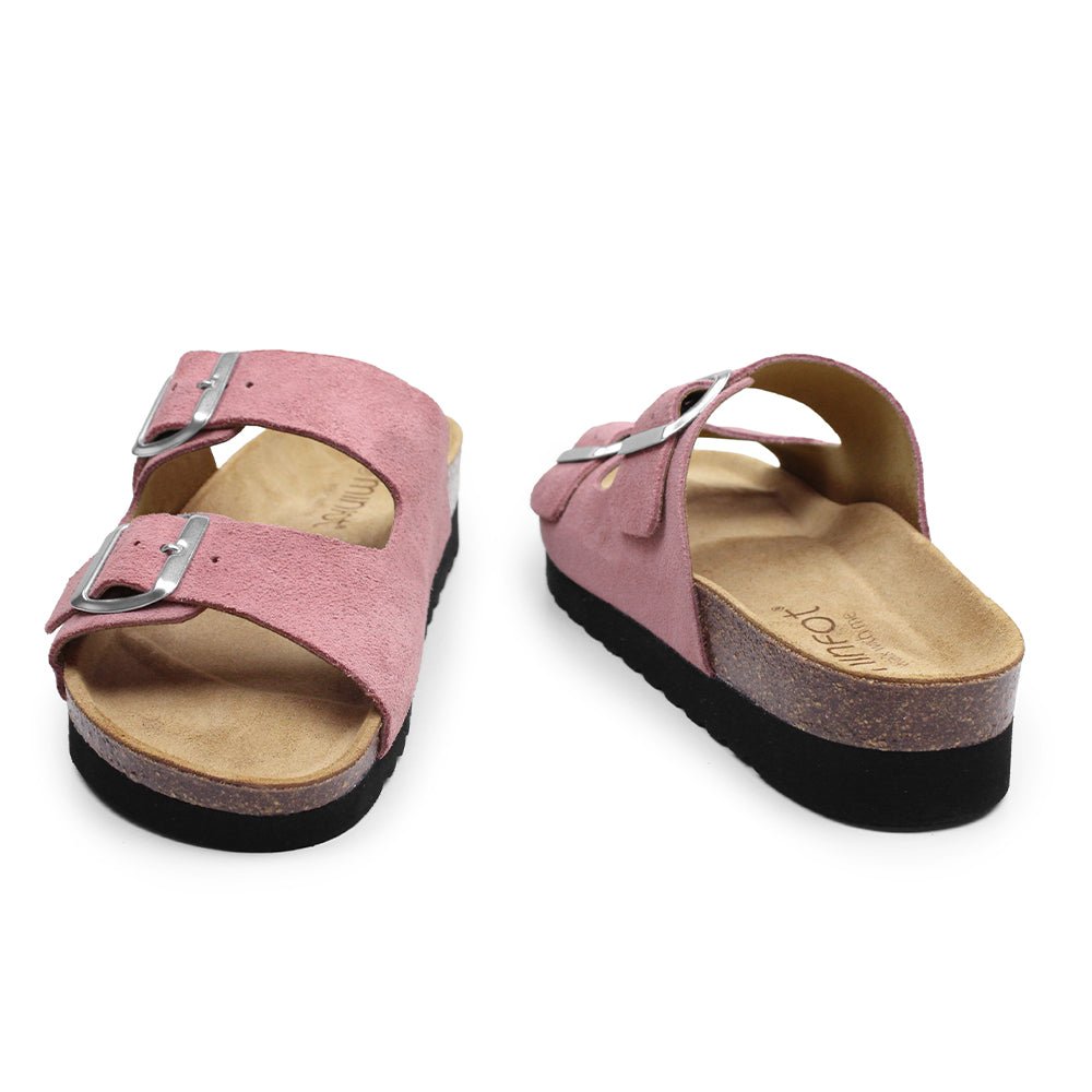 Minfot Moa Sandaler Dam Mjuk Bio Mocka Antik Rosa