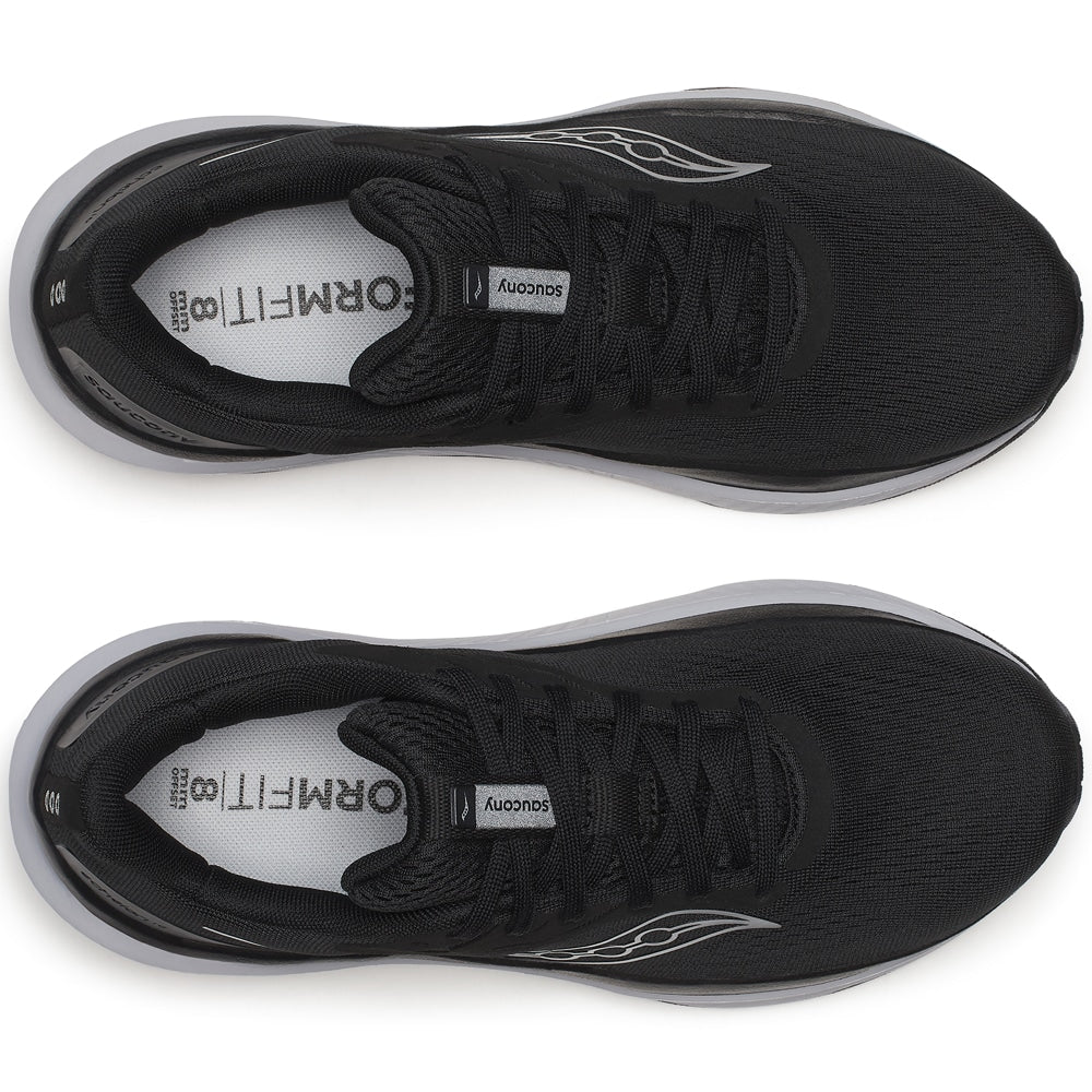 Saucony Echelon 10 Löparskor Dam Extra Bred Black Silver