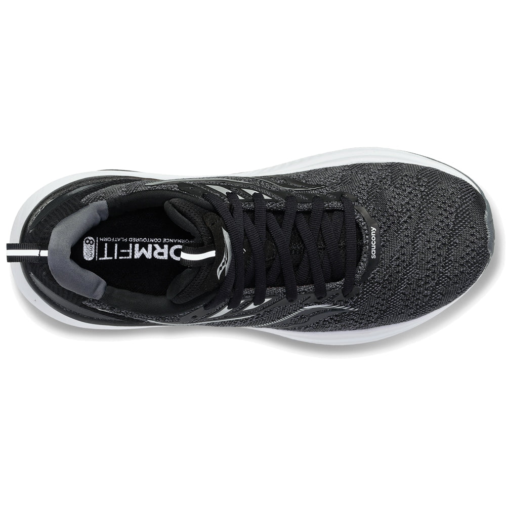 Saucony Echelon 9 Löparskor Dam Bred Svart Vit
