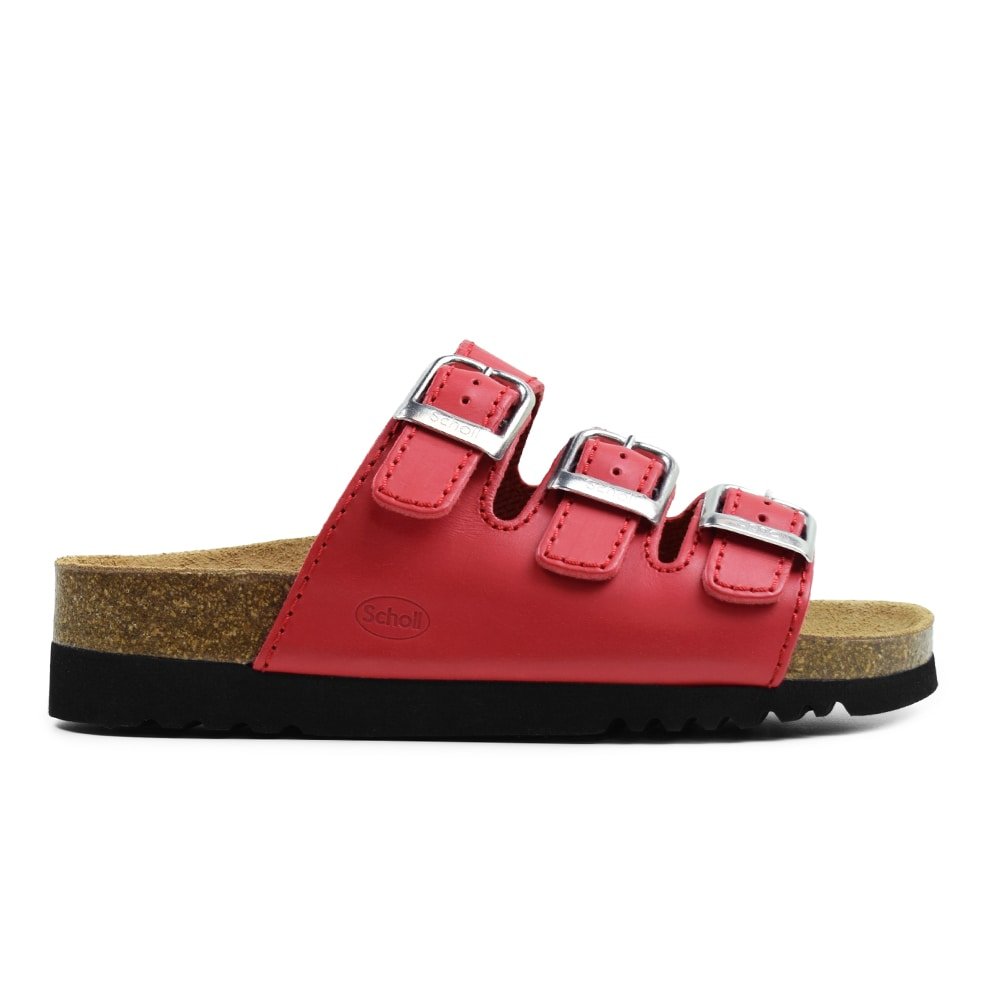 Scholl Sandaler Rio Wedge AD Dam Röd