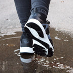 Scholl Skor Selfoss Waterproof Dam Black Grey