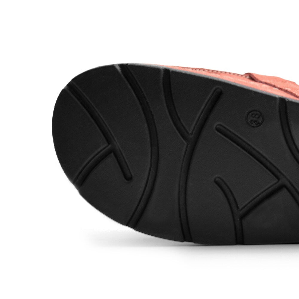 Scholl Tofflor Bora Moccasin Dam Mocka Röd