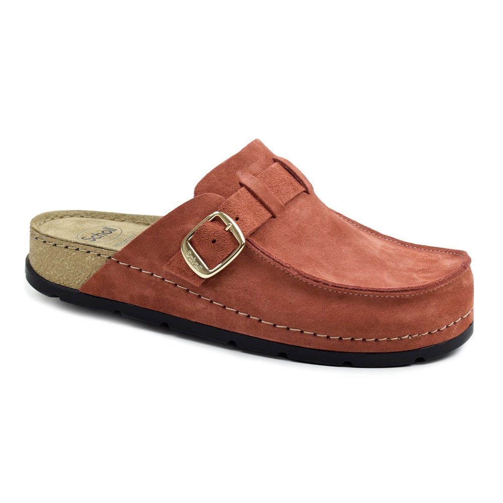 Scholl Tofflor Dam Bora Moccasin Red