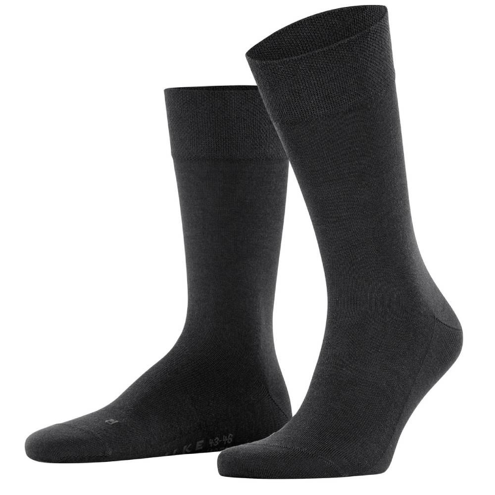 Falke Sensitive New York Strumpor Herr Svart 1-pack