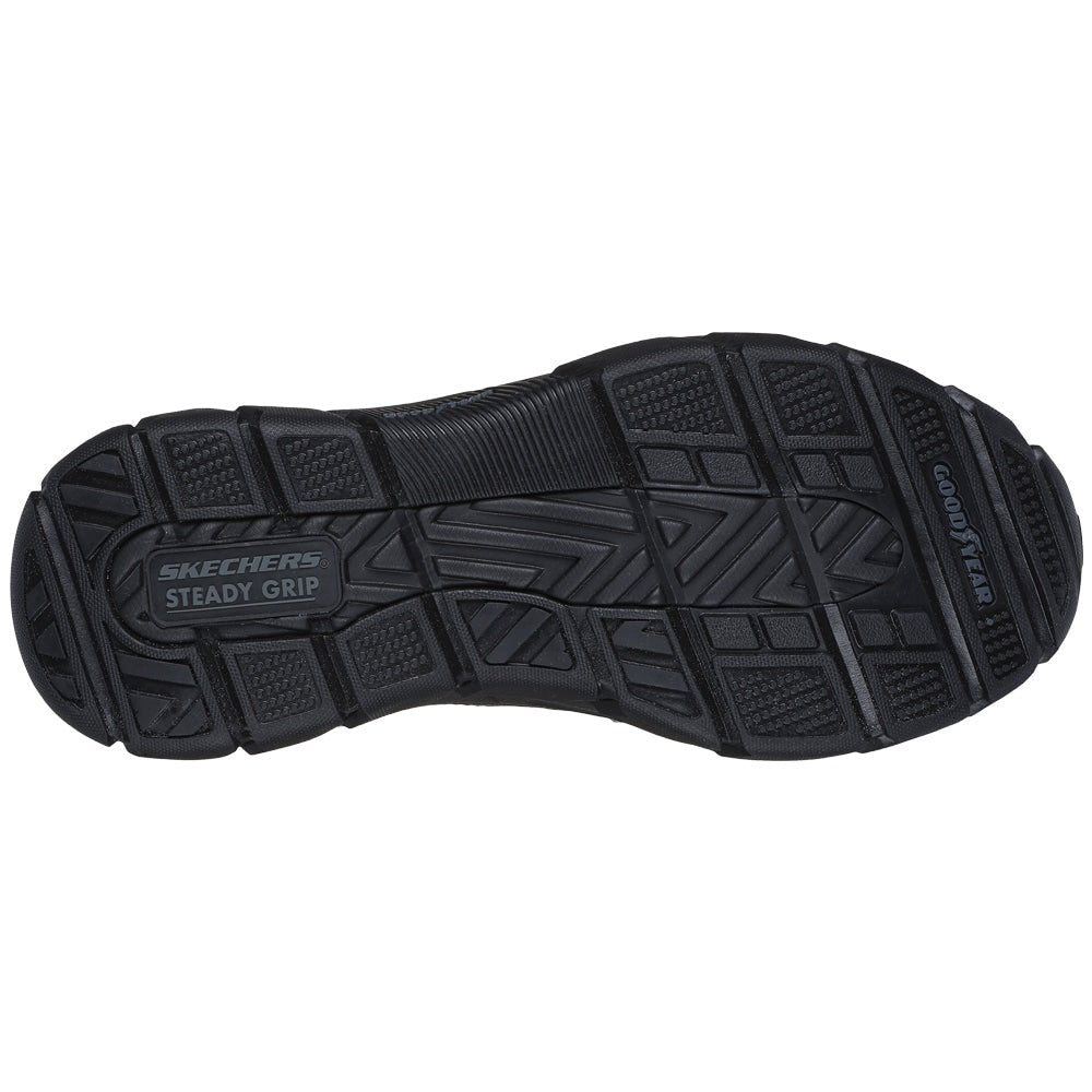 Skechers Mens Slip-Ins Relaxed Fit Leather Black