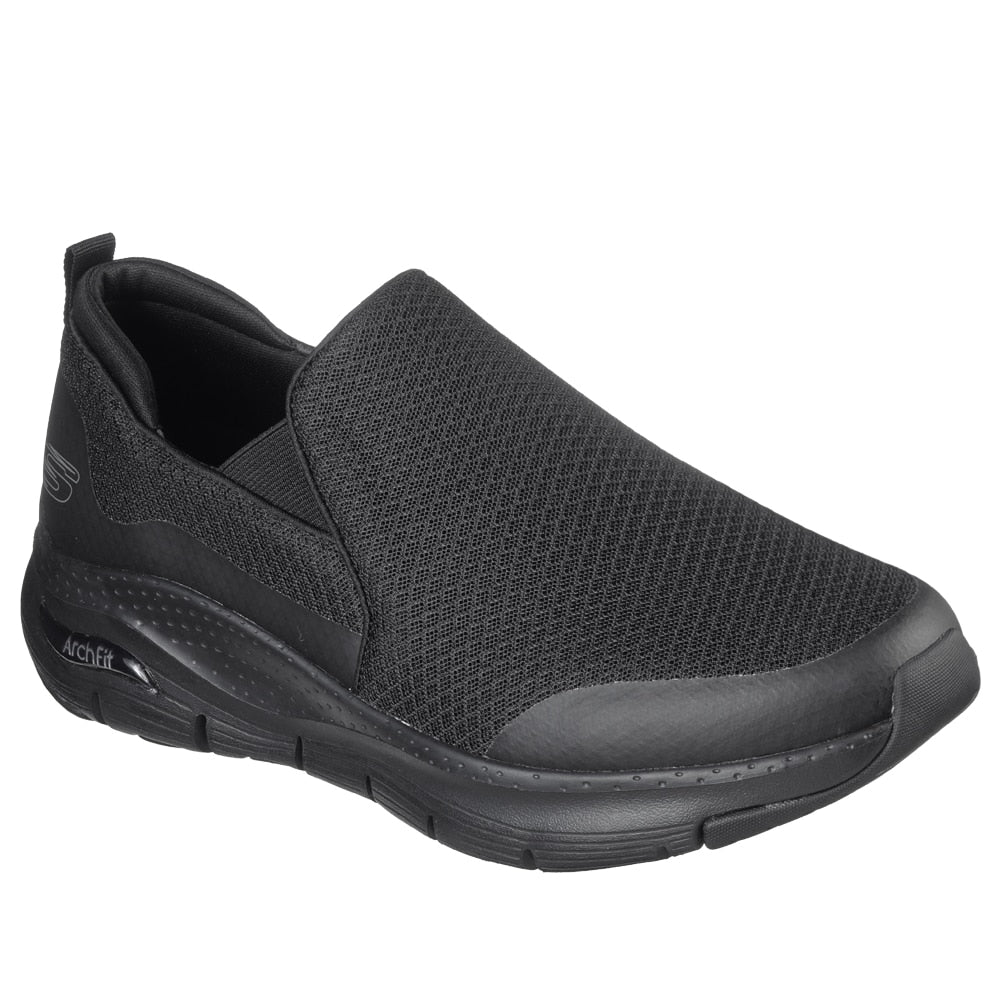Skechers Mens Arch Fit Banlin Slip on Black