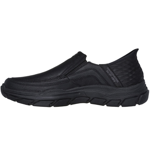 Skechers Mens Slip-Ins Relaxed Fit Leather Black