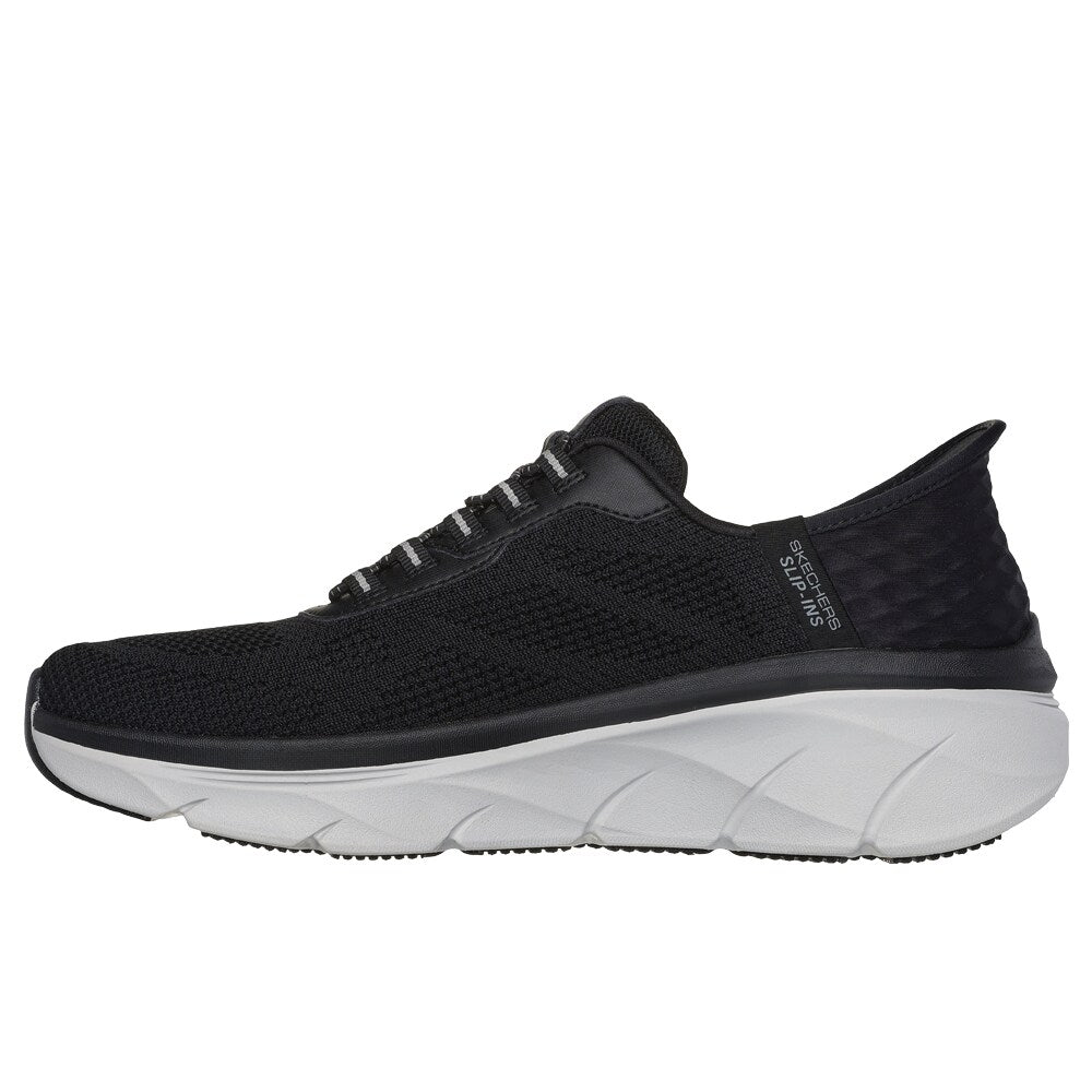 Produktbild 4 - Skechers Mens D Lux Walker 2.0 Slip-Ins Black Grey