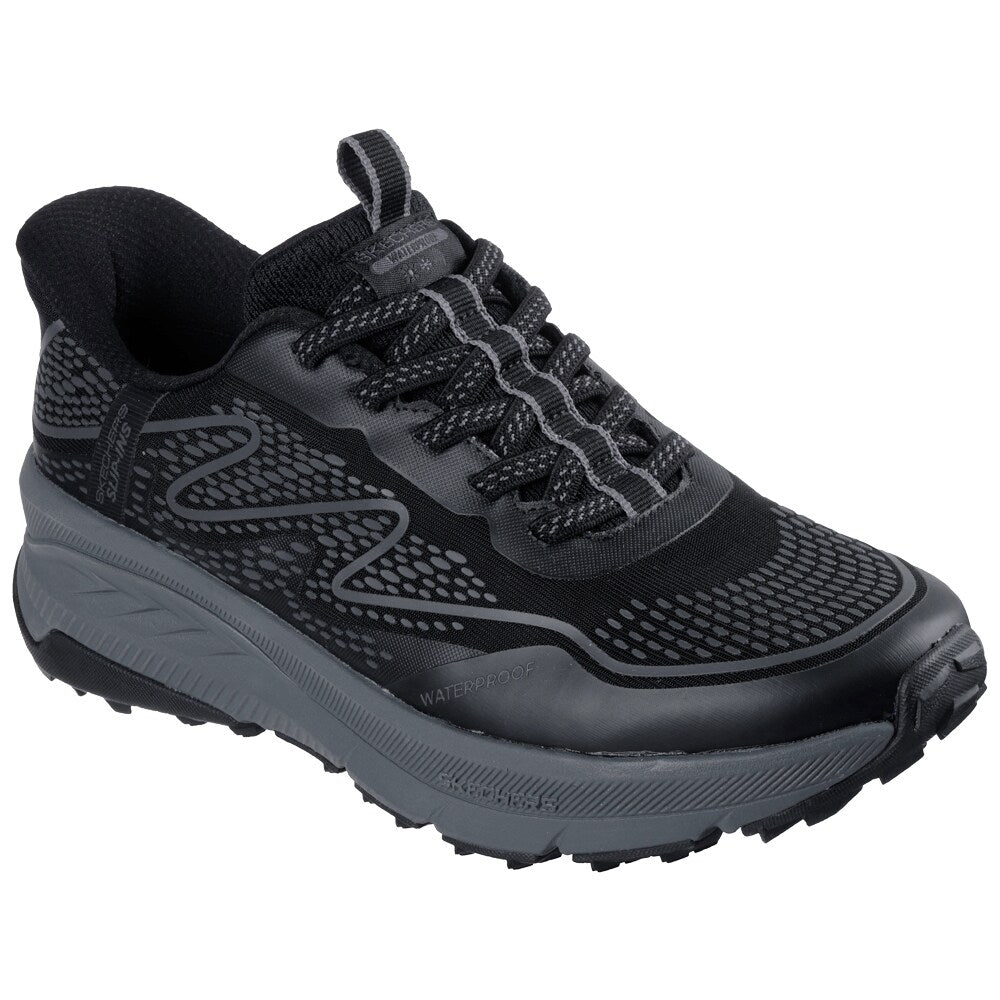 Skechers Womens Slip-Ins Switch Back Waterproof Black – Minfot