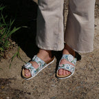 Minfot Sandaler Softstep Tropical Glow Vit