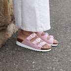 Minfot Dots Sandaler Dam Mjuk Bio Rosa
