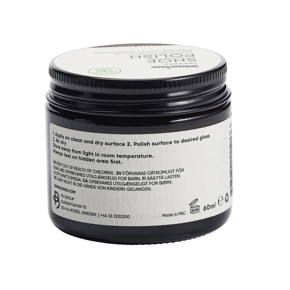 Springyard Shoe Polish Skokräm Läder Mörkbrun