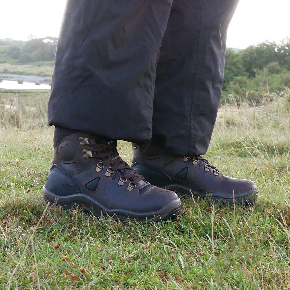 Minfot Trekker Vandringskängor Unisex Vattenavvisande TEX Läder Brun