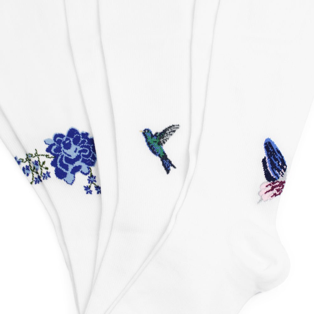 Minfot Flawless Stödstrumpor Eco Bomull Colibri 3-pack