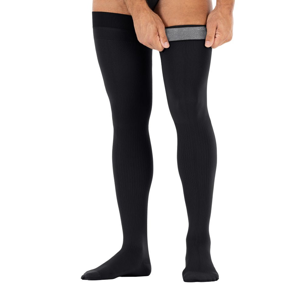 Jobst Stödstrumpor Herr Lårhöga Svart 1-pack