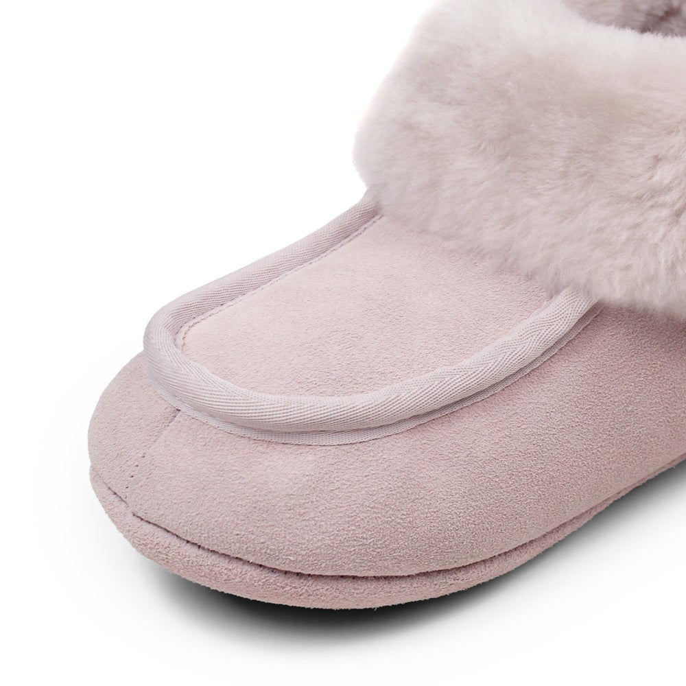 Minfot Fårskinnstofflor Sunne Rose Mocka