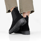 Minfot Ribe Chelsea Boots Zip Mocka Svart