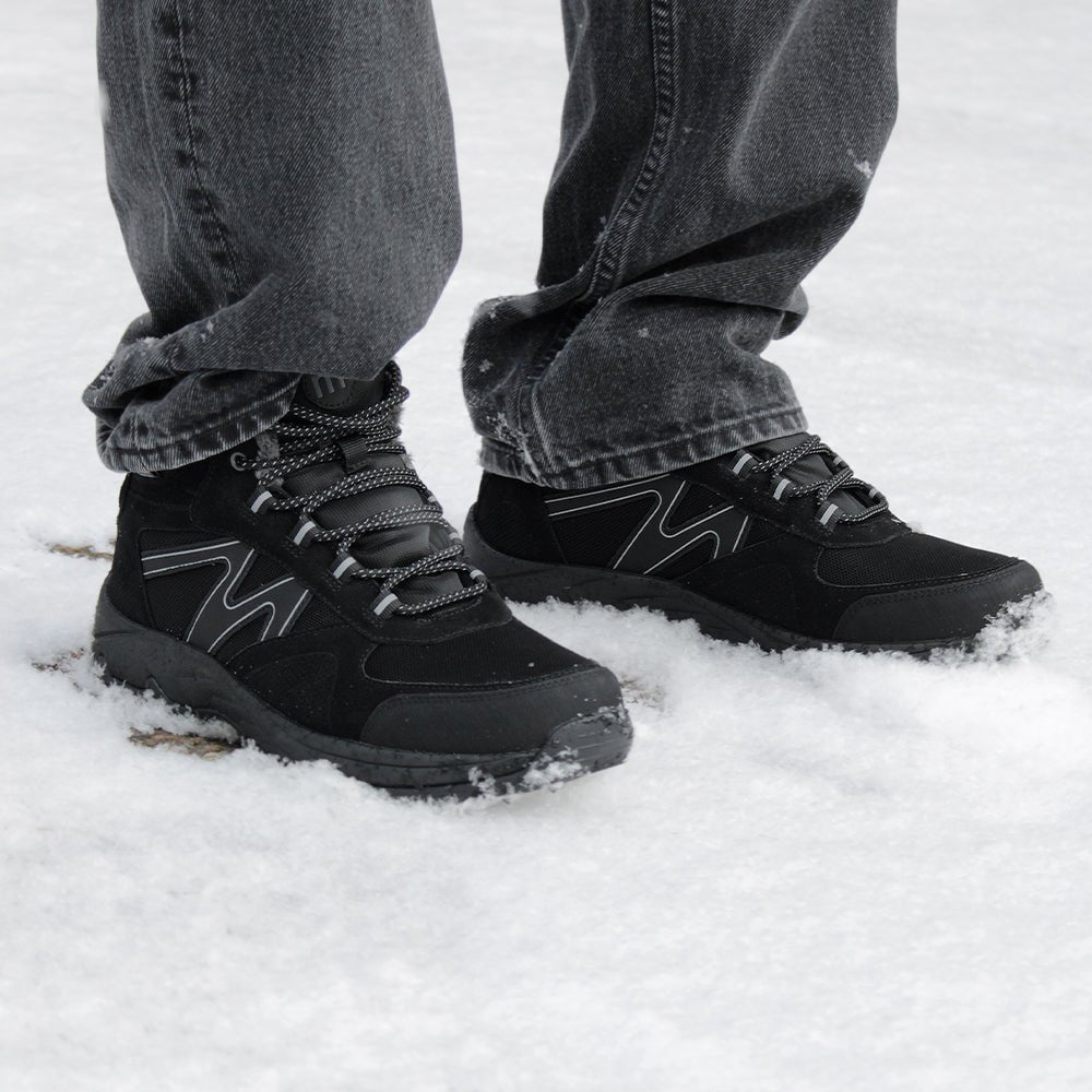 Minfot Snowgrip Dubbskor Vattentät Svart