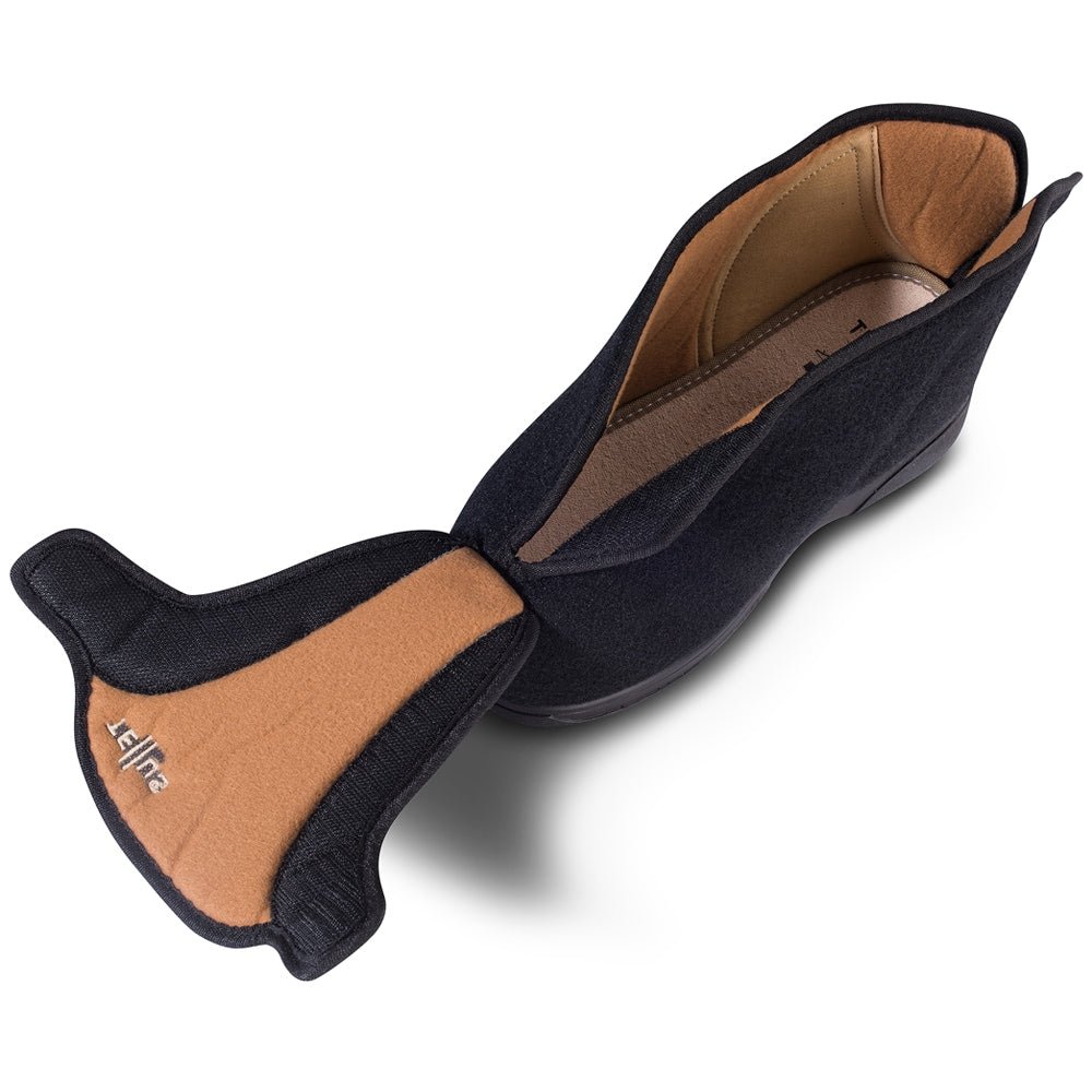 Tellus Care Titan Toffel Svart Specialsko