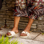 Ten Points Vivienne Mule Sandal Dam Butter Beige