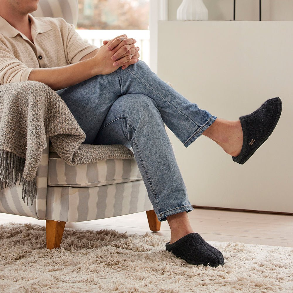 Ulle Ulltofflor Original Mens Black Melange