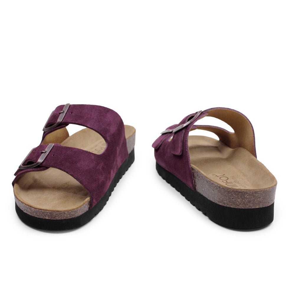 Minfot Moa Sandaler Dam Mjuk Bio Mocka Bordeaux