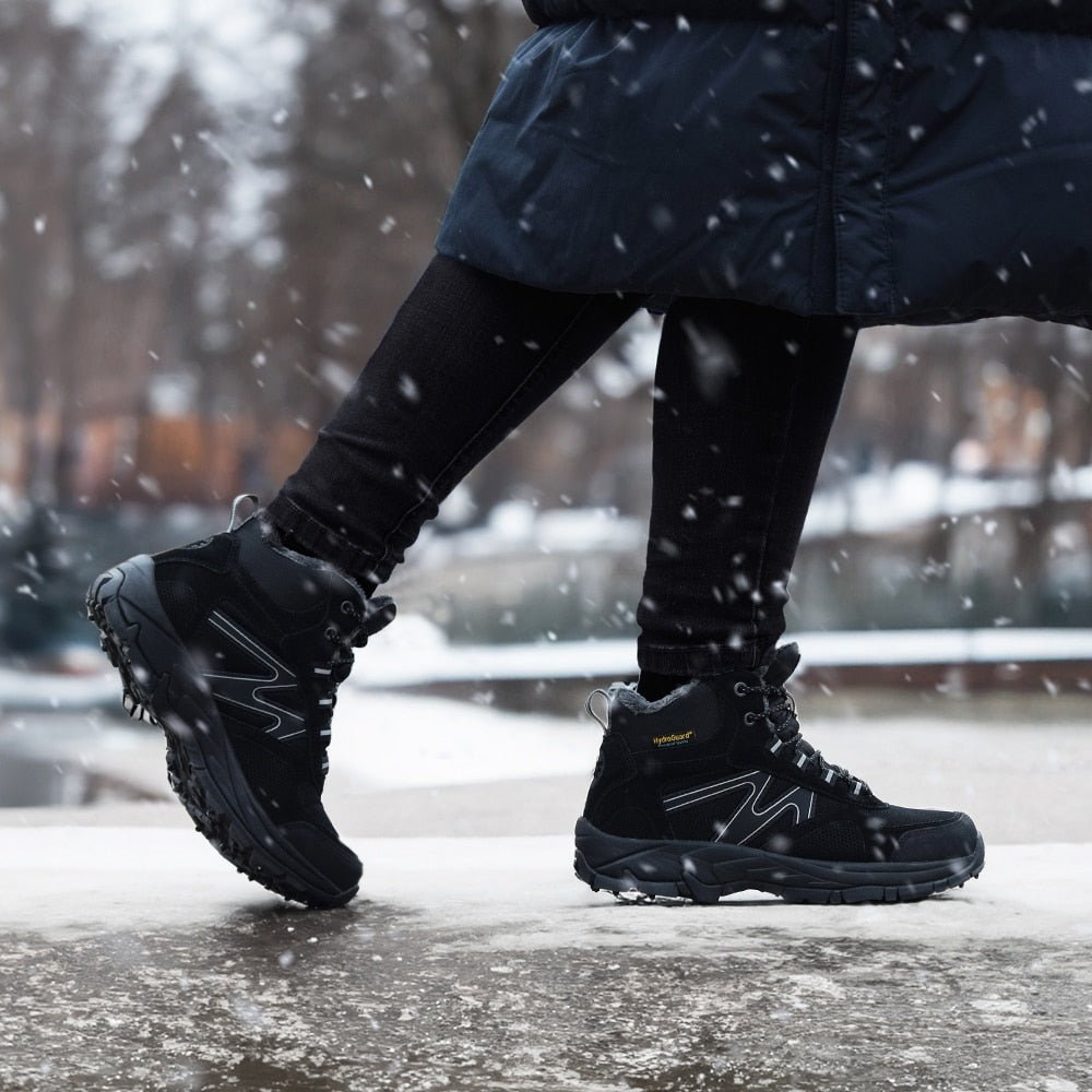 Minfot Snowgrip Dubbskor Vattentät Svart