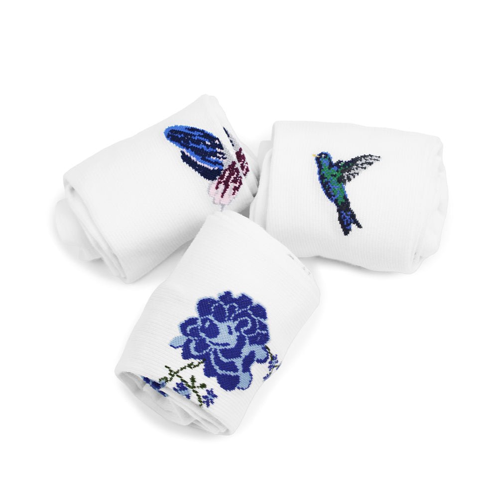 Minfot Flawless Stödstrumpor Eco Bomull Colibri 3-pack
