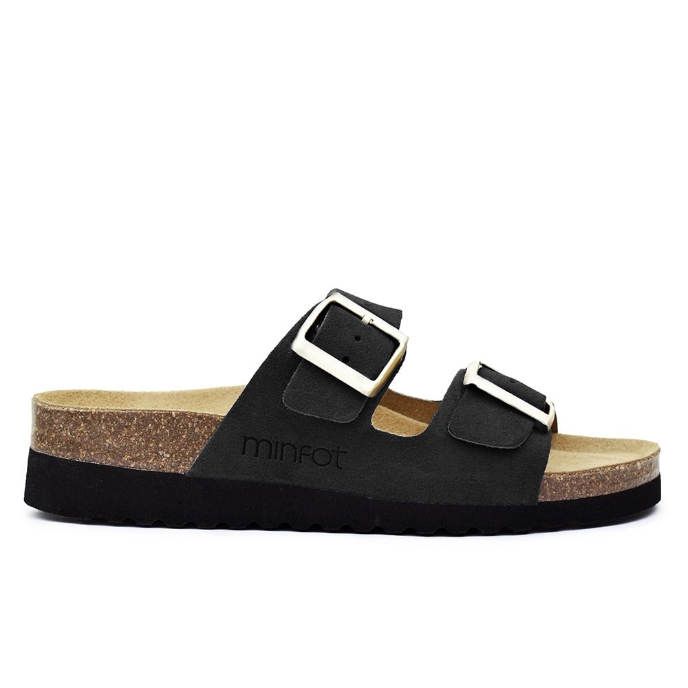 Produktbild 3 - Minfot Sandaler Mjuk Bio Moa Mocka Svart