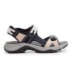 Minfot Sandhamn Sandaler Dam Nubuck Navy Pink