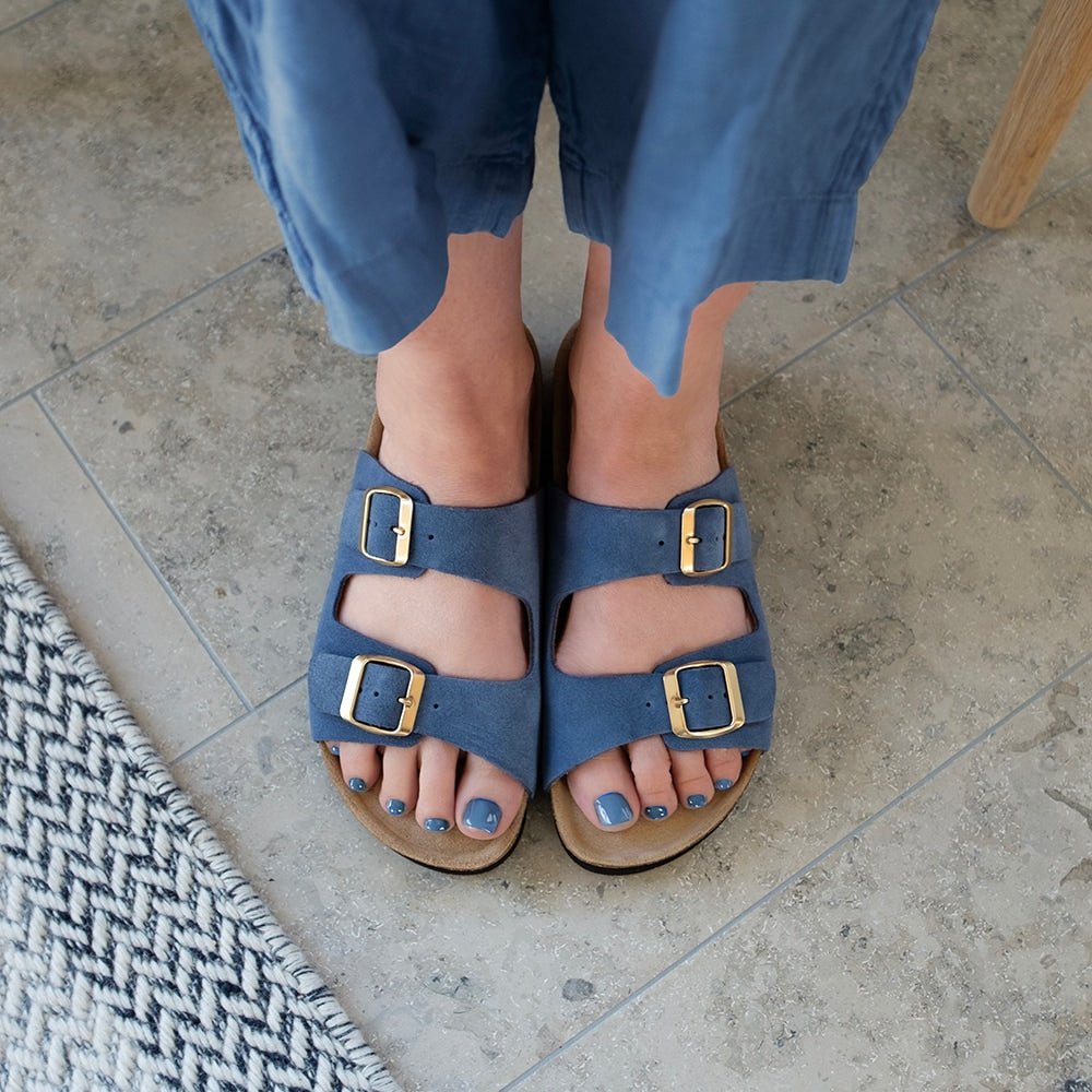 Produktbild 2 - Minfot Sandaler Mjuk Bio Moa Mocka Indigoblå