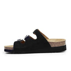 Minfot Sandal Mjuk Bio Svart Mocka