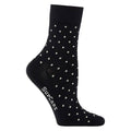 SupCare Ankelstödstrumpor Bomull Svart Prickig