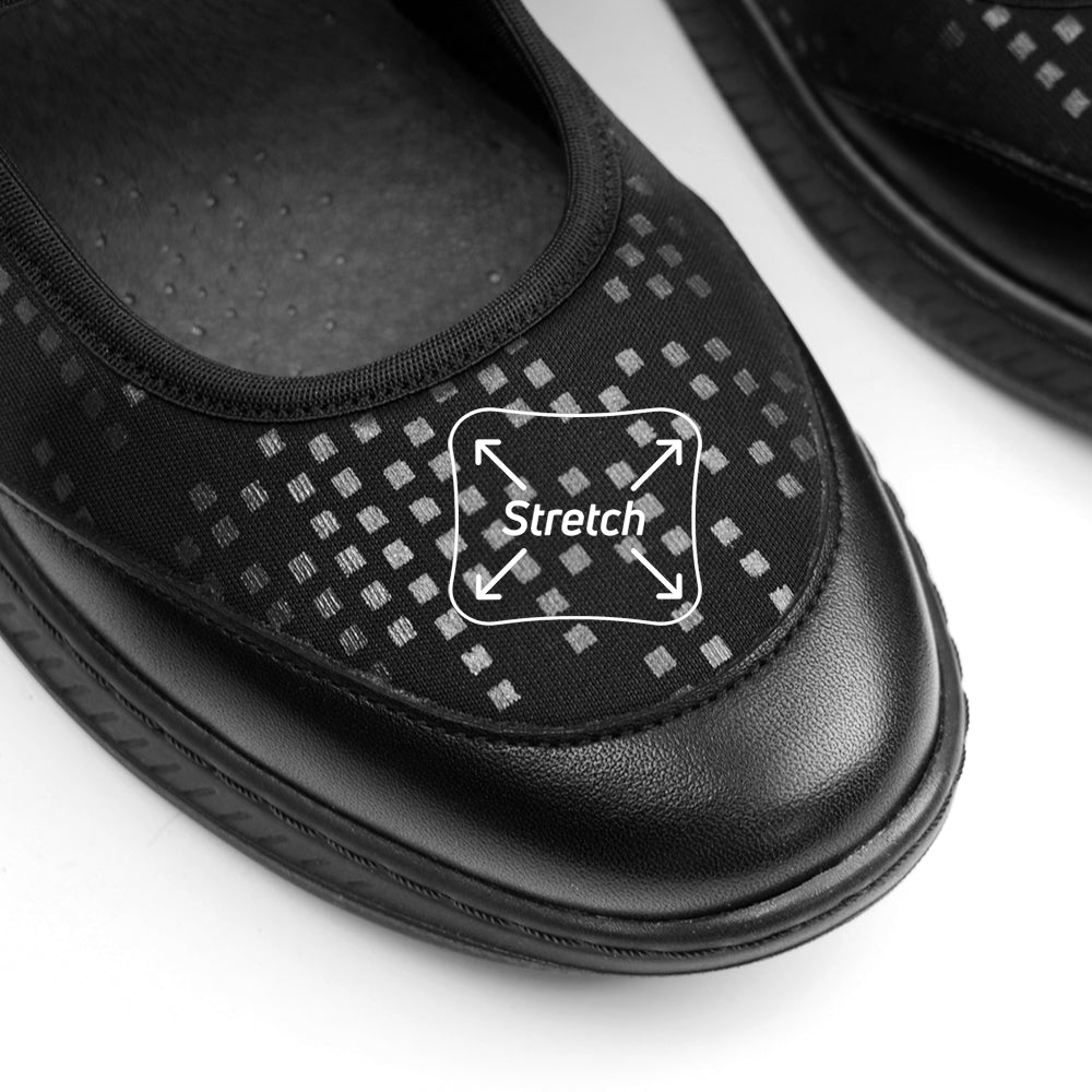 Minfot Ebba Ballerinasko Stretch Svart