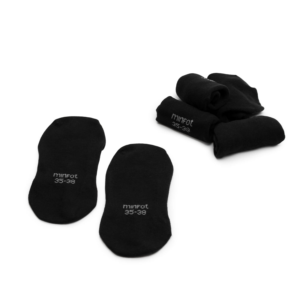 ballerinastrumpor-bomull-laga-skor-svart-5-pack