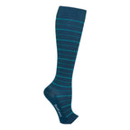 Supcare Stödstrumpor Öppen Tå Bambu Blue Stripe 1-pack
