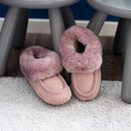 Minfot Fårskinnstofflor Barn Hven Rosa