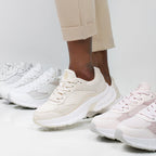 Minfot Joy Sneakers Dam Mesh Mocka Sand