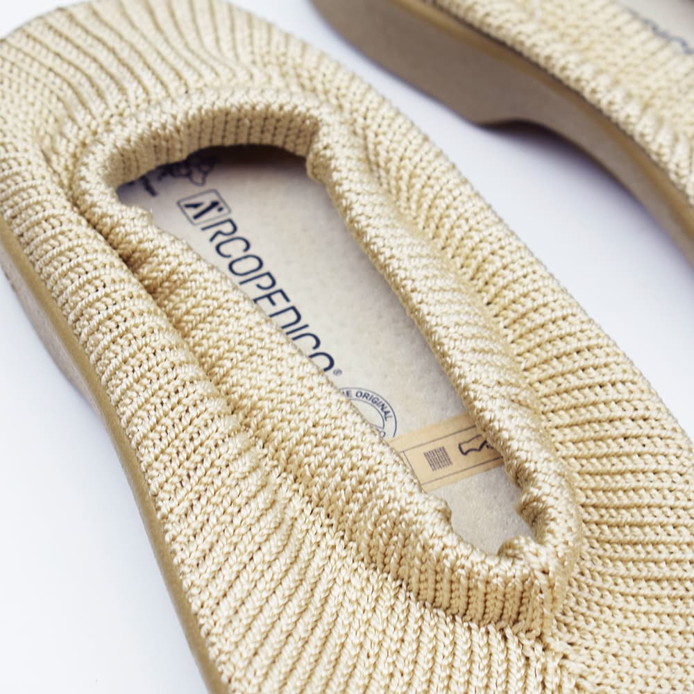 Produktbild 5 - Arcopedico New Sec Tygskor Beige